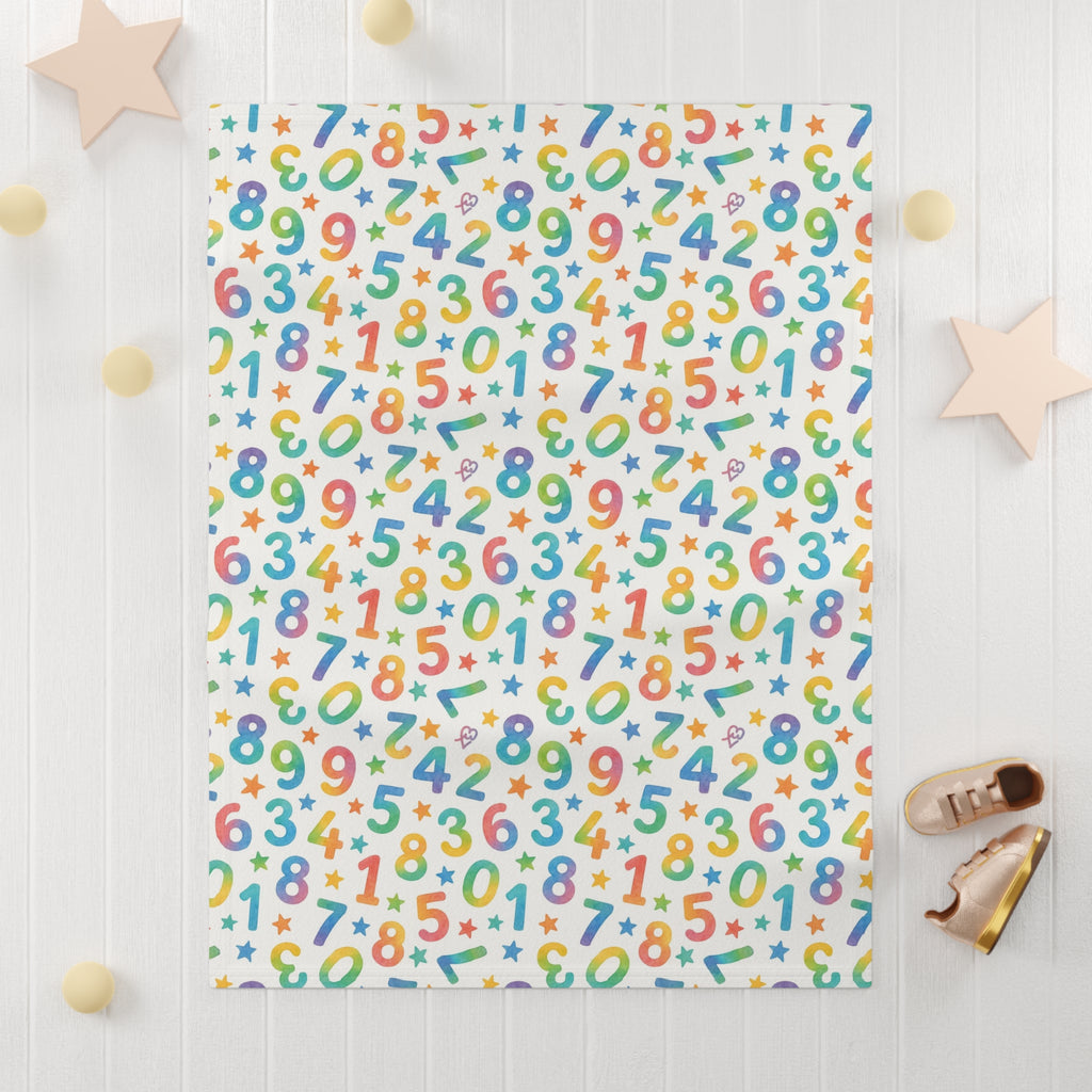 Colorful Number Baby Blanket