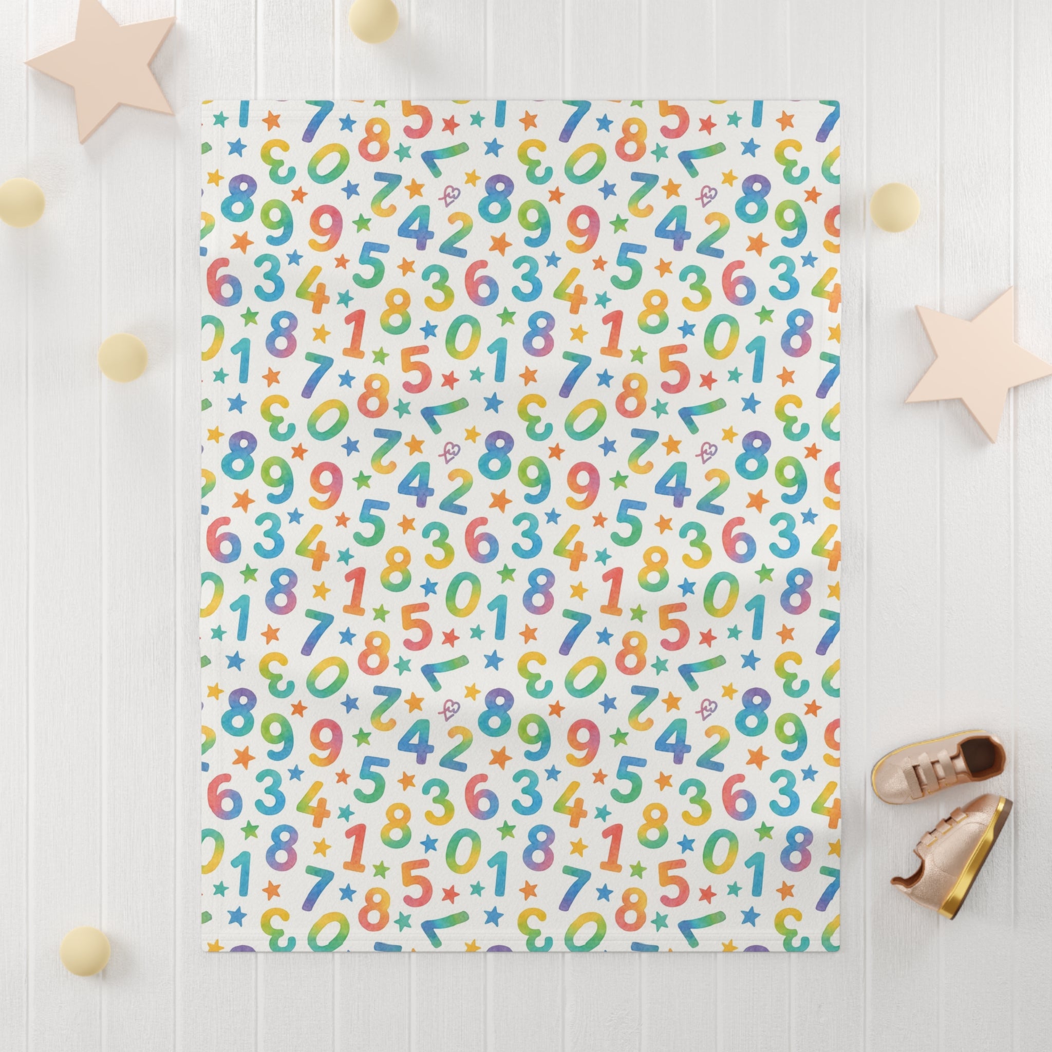 Colorful Number Baby Blanket