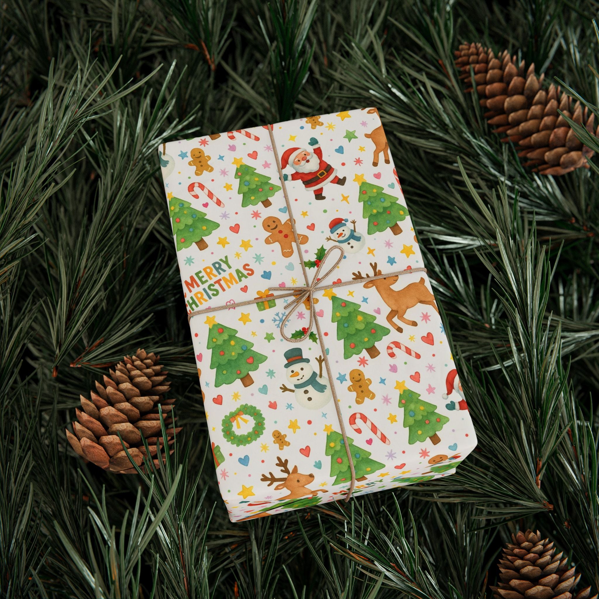 Christmas Wrapping Paper — White