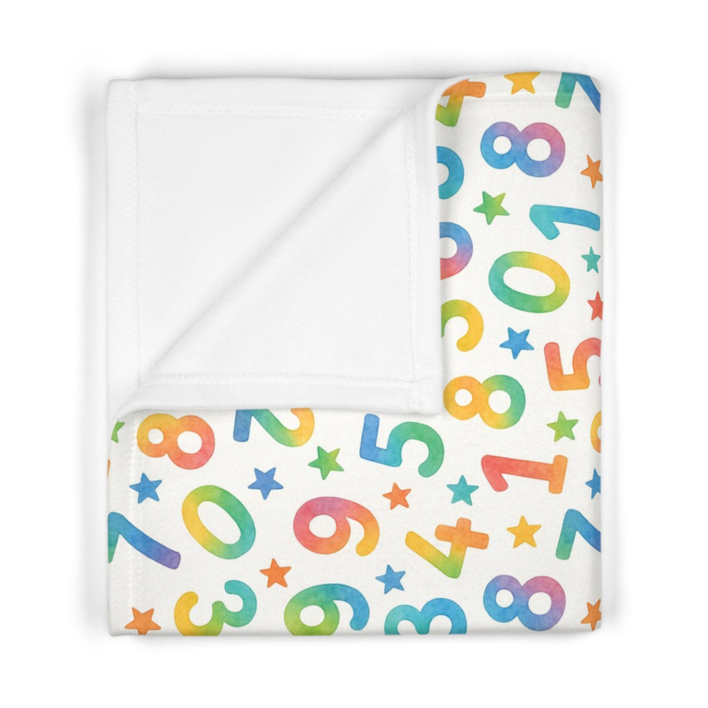 Colorful Number Baby Blanket