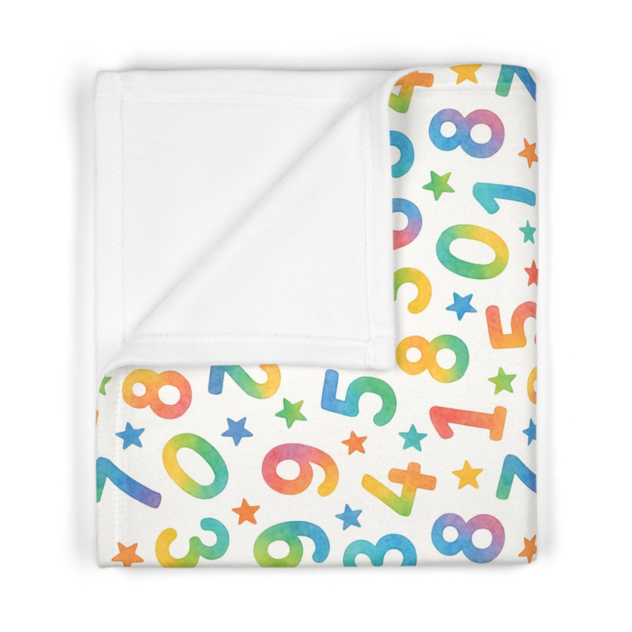 Colorful Number Baby Blanket