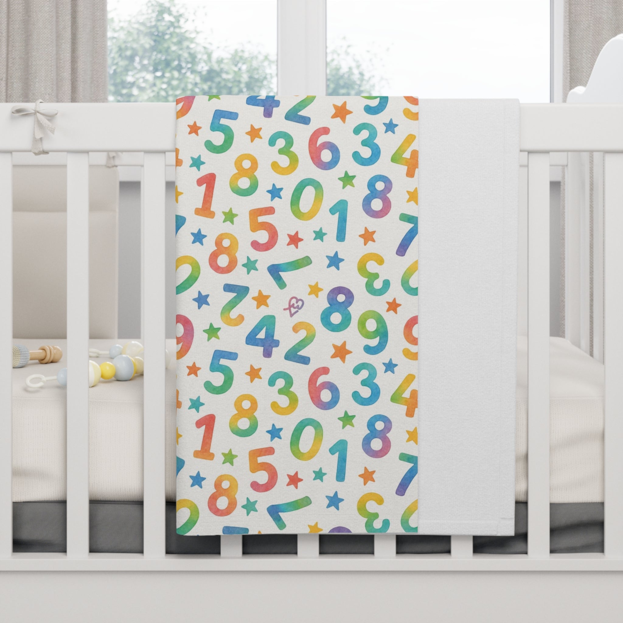 Colorful Number Baby Blanket